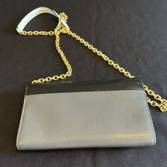 Marc Jacobs Stylish Black & Gray Women's Bag Wallet On Chain for Cards and Phone - Picture 5 of 10
